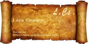 Laza Csongor névjegykártya